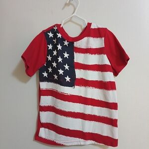 The Children's Place Red and Blue Stars and Stripes Tee